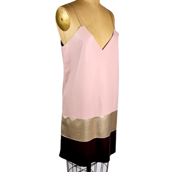 ZARA Faux Leather Shift Dress Small NEW without tag - Picture 5 of 14